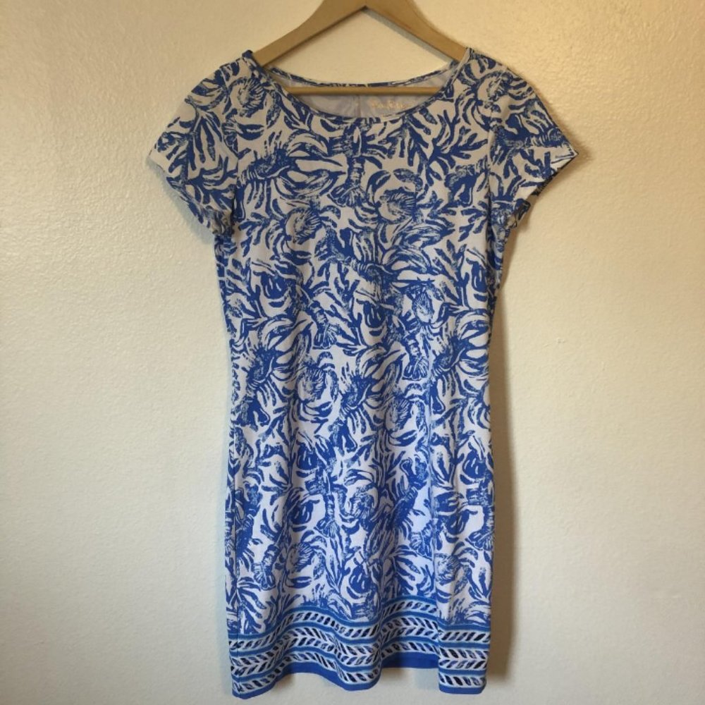 Lilly Pulitzer Marlowe Lobster Print Mini Dress